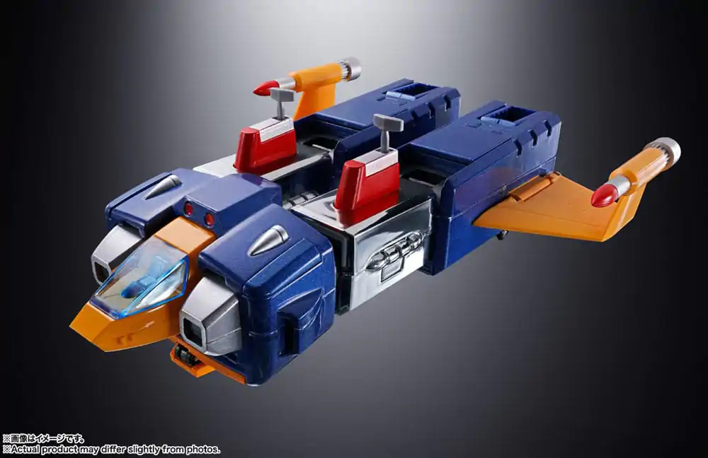 Figurină de acțiune turnată sub presiune Super Electromagnetic Machine Voltes V Soul of Chogokin GX31-SP 25 cm poza produsului