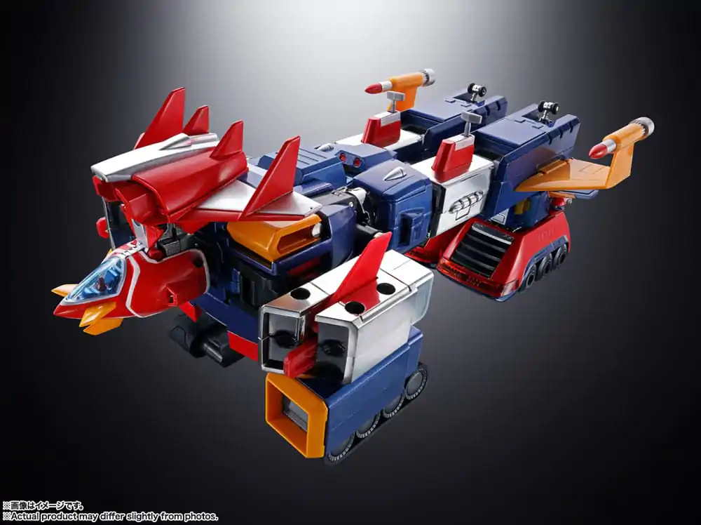 Figurină de acțiune turnată sub presiune Super Electromagnetic Machine Voltes V Soul of Chogokin GX31-SP 25 cm poza produsului