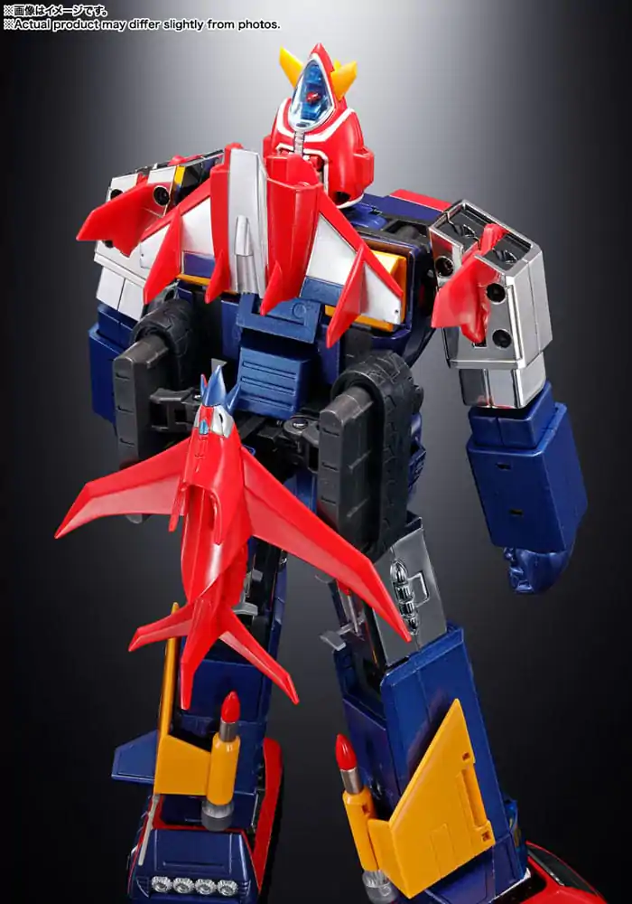 Figurină de acțiune turnată sub presiune Super Electromagnetic Machine Voltes V Soul of Chogokin GX31-SP 25 cm poza produsului