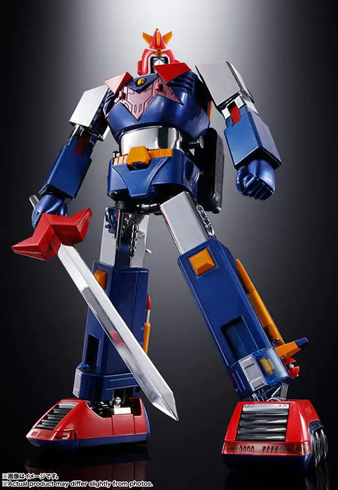 Figurină de acțiune turnată sub presiune Super Electromagnetic Machine Voltes V Soul of Chogokin GX31-SP 25 cm poza produsului