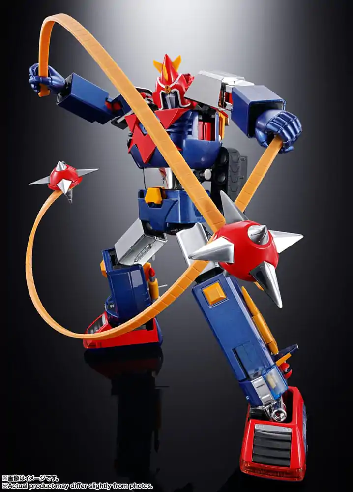 Figurină de acțiune turnată sub presiune Super Electromagnetic Machine Voltes V Soul of Chogokin GX31-SP 25 cm poza produsului