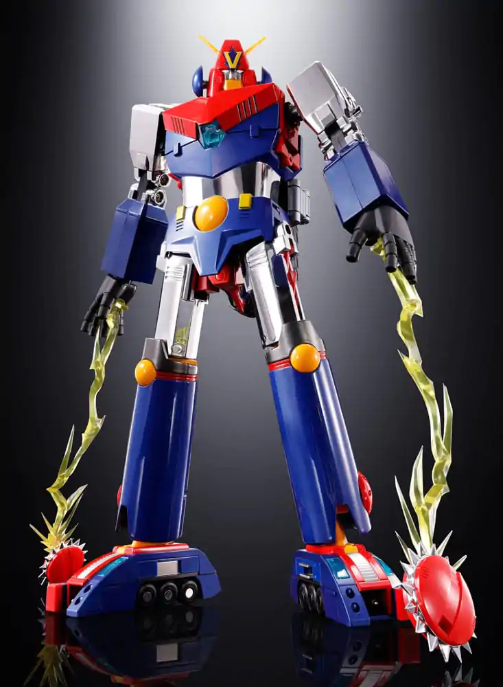 Figurină de acțiune turnată sub presiune Super Electromagnetic Machine Voltes V Soul of Chogokin GX31-SP Com-Battler V Chogokin 50th Anniversary Ver. 25 cm poza produsului