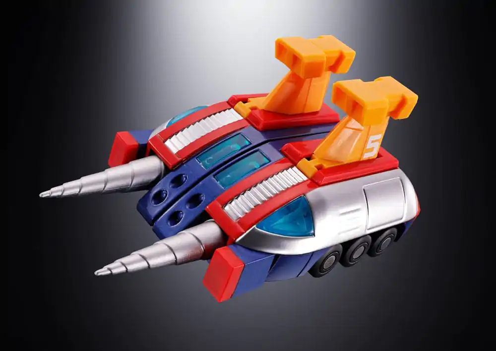 Figurină de acțiune turnată sub presiune Super Electromagnetic Machine Voltes V Soul of Chogokin GX31-SP Com-Battler V Chogokin 50th Anniversary Ver. 25 cm poza produsului