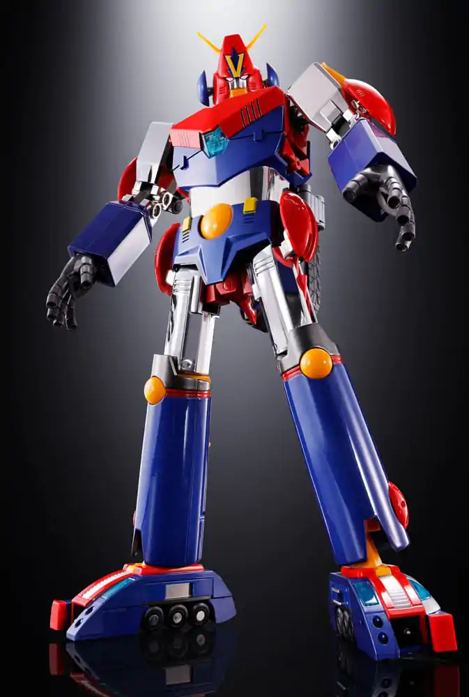 Figurină de acțiune turnată sub presiune Super Electromagnetic Machine Voltes V Soul of Chogokin GX31-SP Com-Battler V Chogokin 50th Anniversary Ver. 25 cm poza produsului