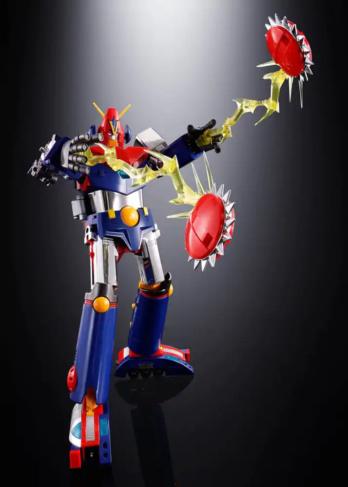 Figurină de acțiune turnată sub presiune Super Electromagnetic Machine Voltes V Soul of Chogokin GX31-SP Com-Battler V Chogokin 50th Anniversary Ver. 25 cm poza produsului