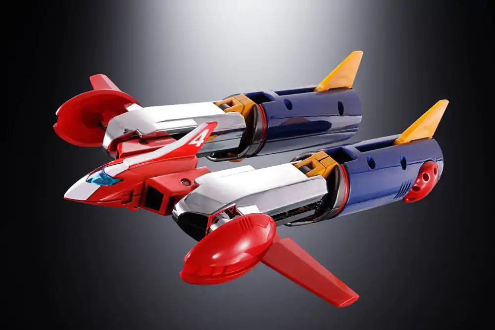 Figurină de acțiune turnată sub presiune Super Electromagnetic Machine Voltes V Soul of Chogokin GX31-SP Com-Battler V Chogokin 50th Anniversary Ver. 25 cm poza produsului