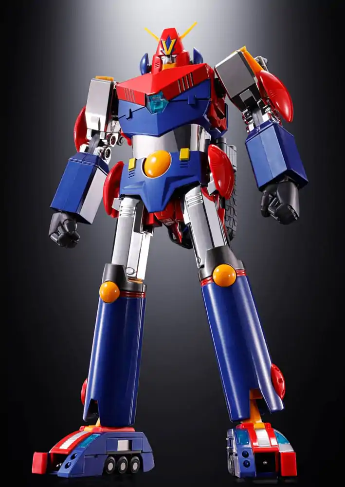 Figurină de acțiune turnată sub presiune Super Electromagnetic Machine Voltes V Soul of Chogokin GX31-SP Com-Battler V Chogokin 50th Anniversary Ver. 25 cm poza produsului