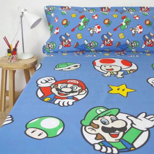 Set de cearșafuri Super Mario Bros pentru pat 90cm poza produsului