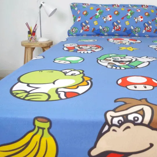 Set de cearșafuri Super Mario Bros pentru pat 90cm poza produsului