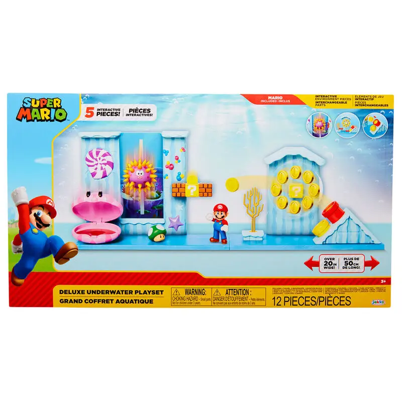 World of Nintendo Super Mario Deluxe Set de Joacă Subacvatic poza produsului