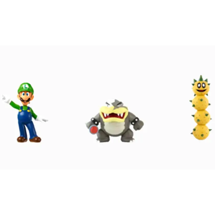 Super Mario Bros Luigi și Morton Koopa pack 3 figurine 6 cm poza produsului
