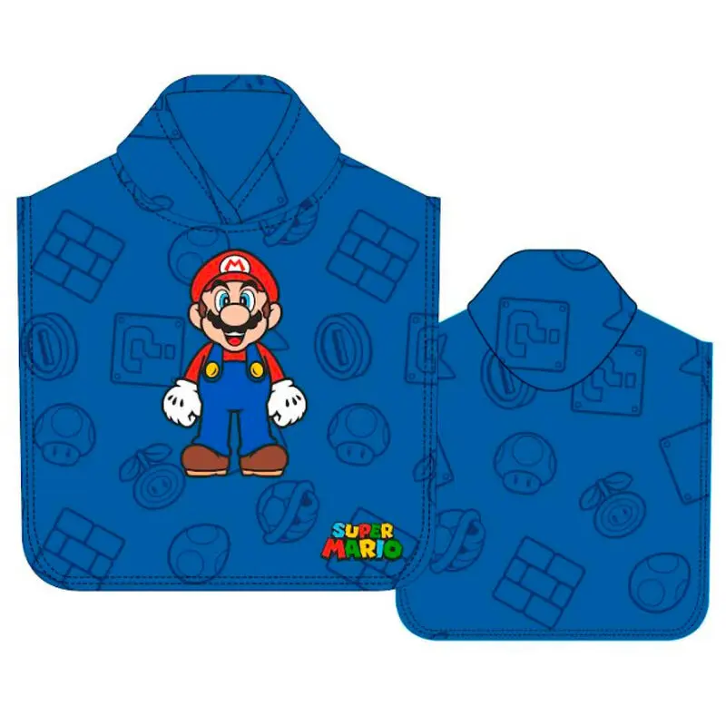 Super Mario Bros prosop poncho din microfibră poza produsului