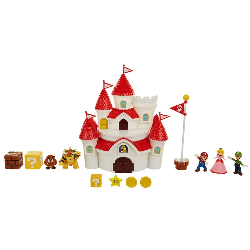 World of Nintendo Deluxe Set de joacă Super Mario Mushroom Kingdom Castel poza produsului