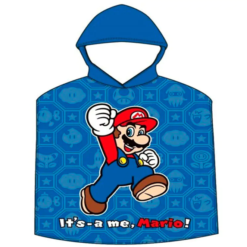 Super Mario Bros prosop poncho din bumbac poza produsului