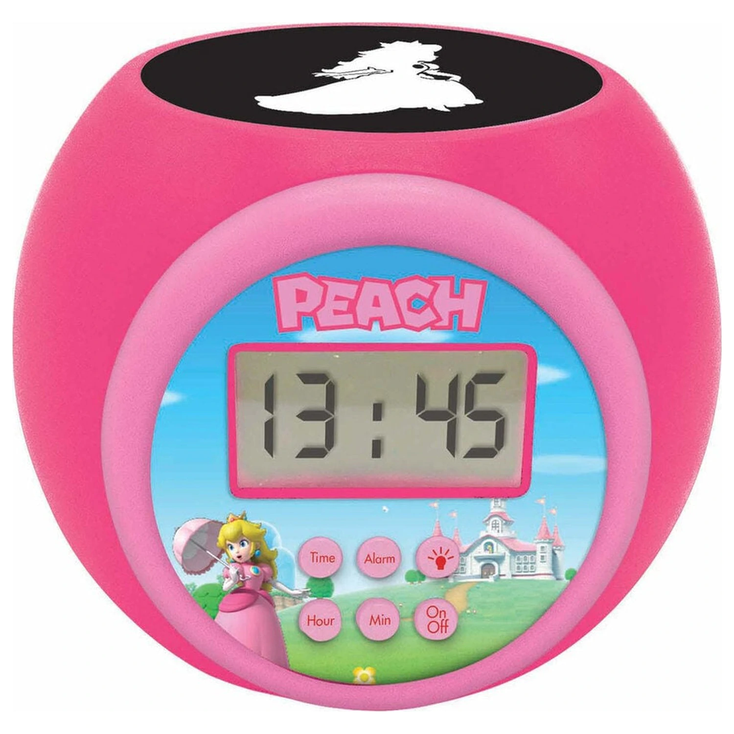 Ceas desteptator cu proiector Super Mario Bros Princess Peach poza produsului