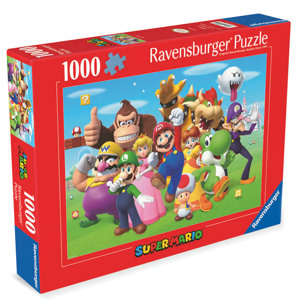 Super Mario Bros puzzle 1000 piese poza produsului