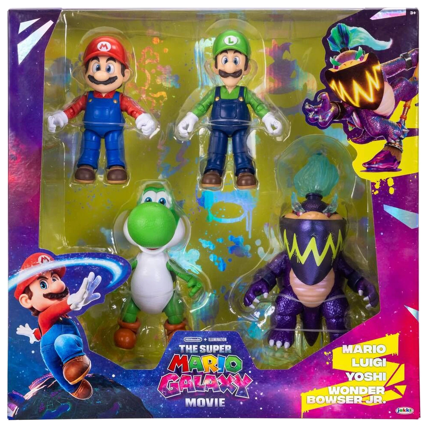 Super Mario Bros - Super Mario Galaxy Movie pack figurine 12,5cm poza produsului