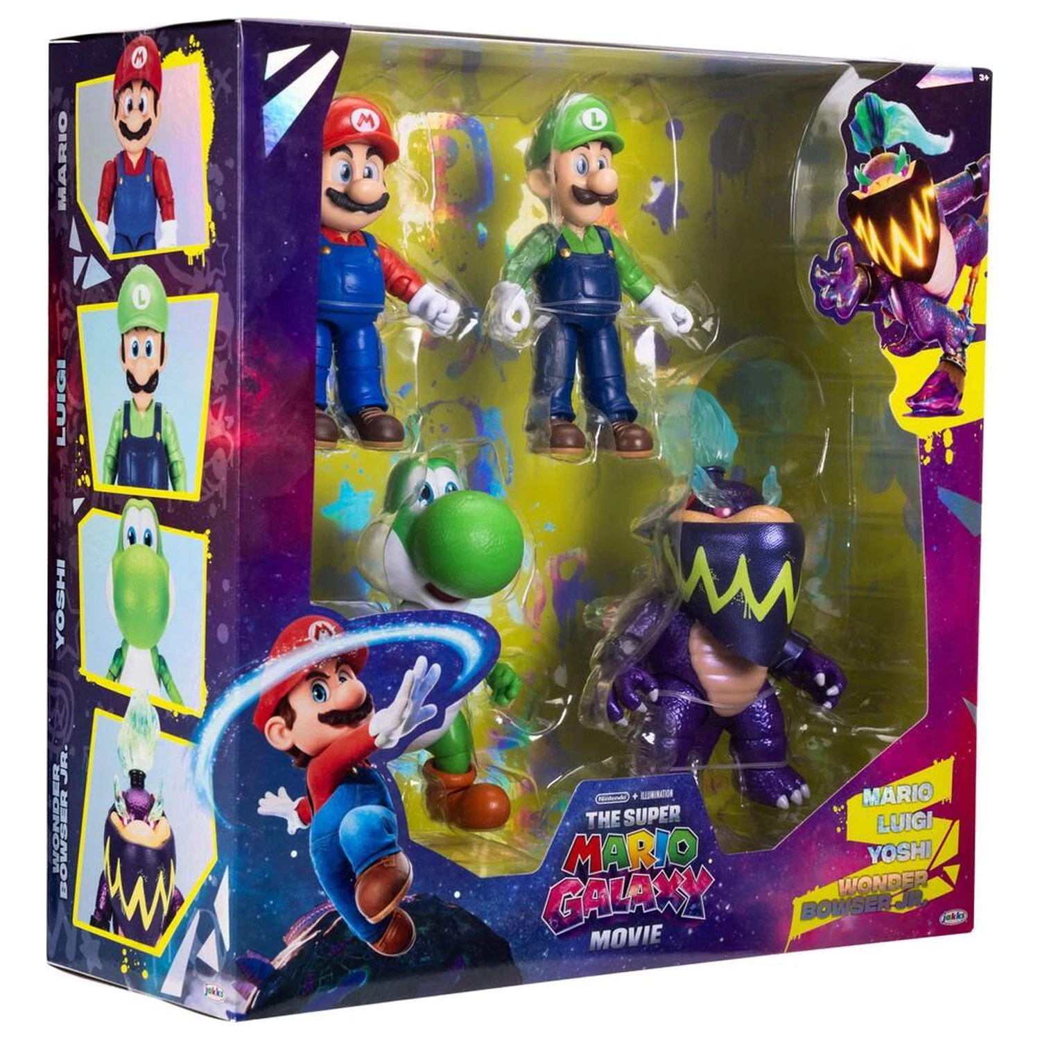 Super Mario Bros - Super Mario Galaxy Movie pack figurine 12,5cm poza produsului