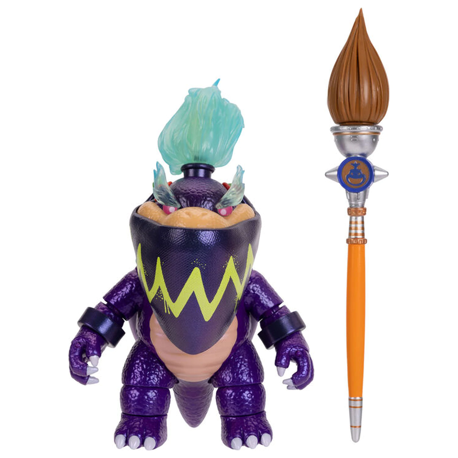 Super Mario Bros - Super Mario Galaxy Movie Wonder Bowser JR figurina Premium 13cm poza produsului