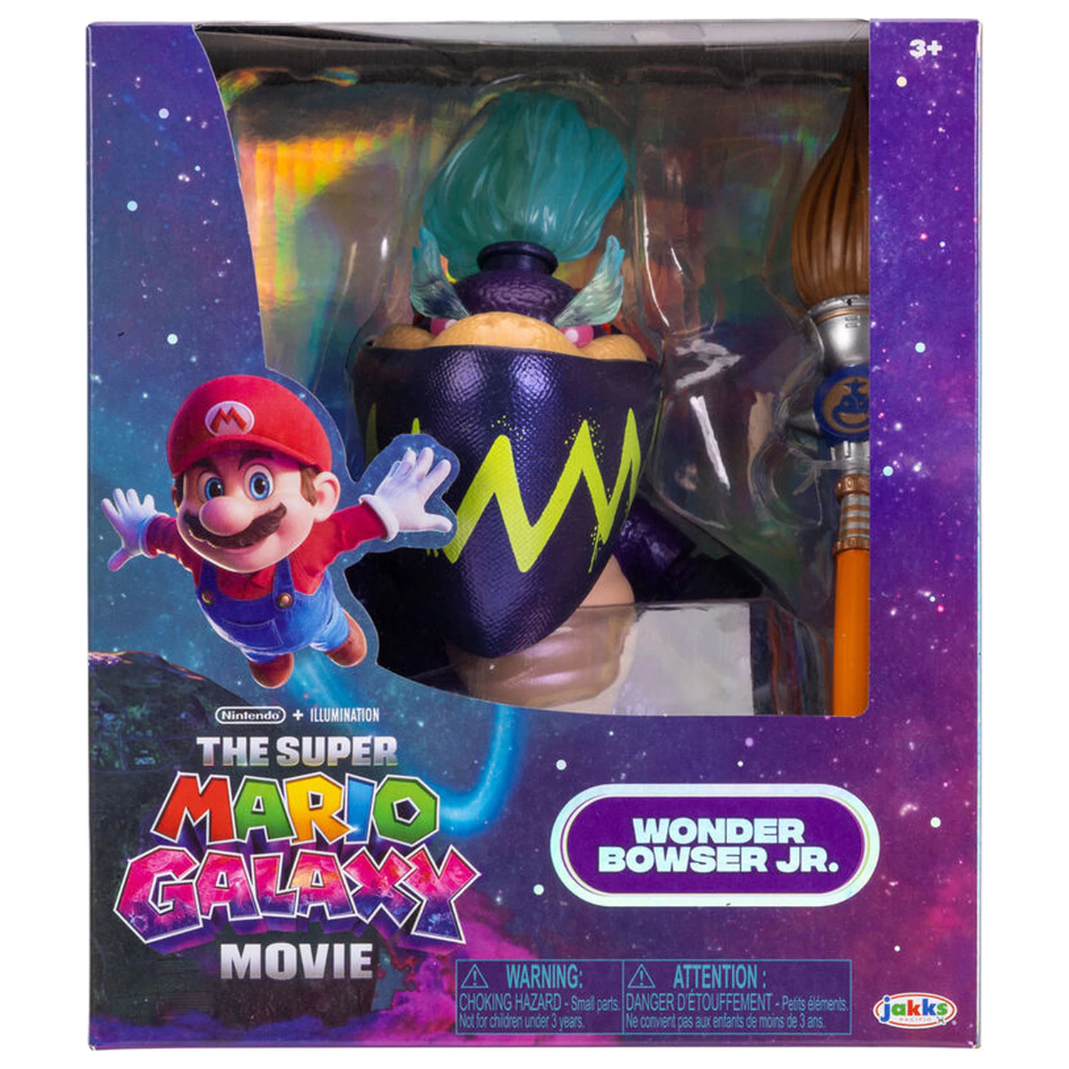 Super Mario Bros - Super Mario Galaxy Movie Wonder Bowser JR figurina Premium 13cm poza produsului