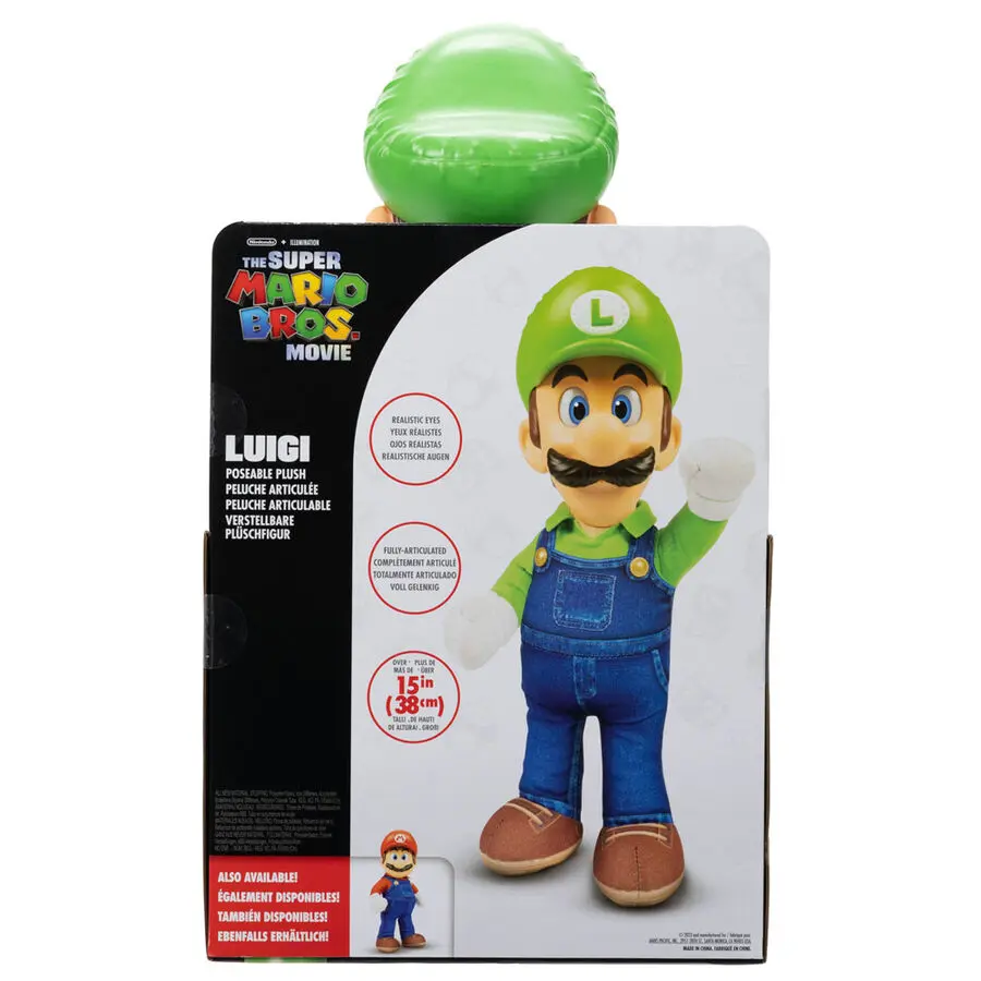 The Super Mario Bros. Movie Figurina de pluș Luigi 30 cm poza produsului