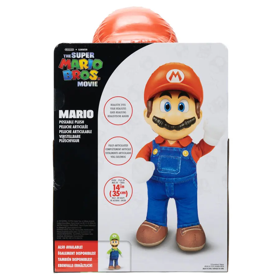 The Super Mario Bros. Movie Figurina de pluș Mario 30 cm poza produsului