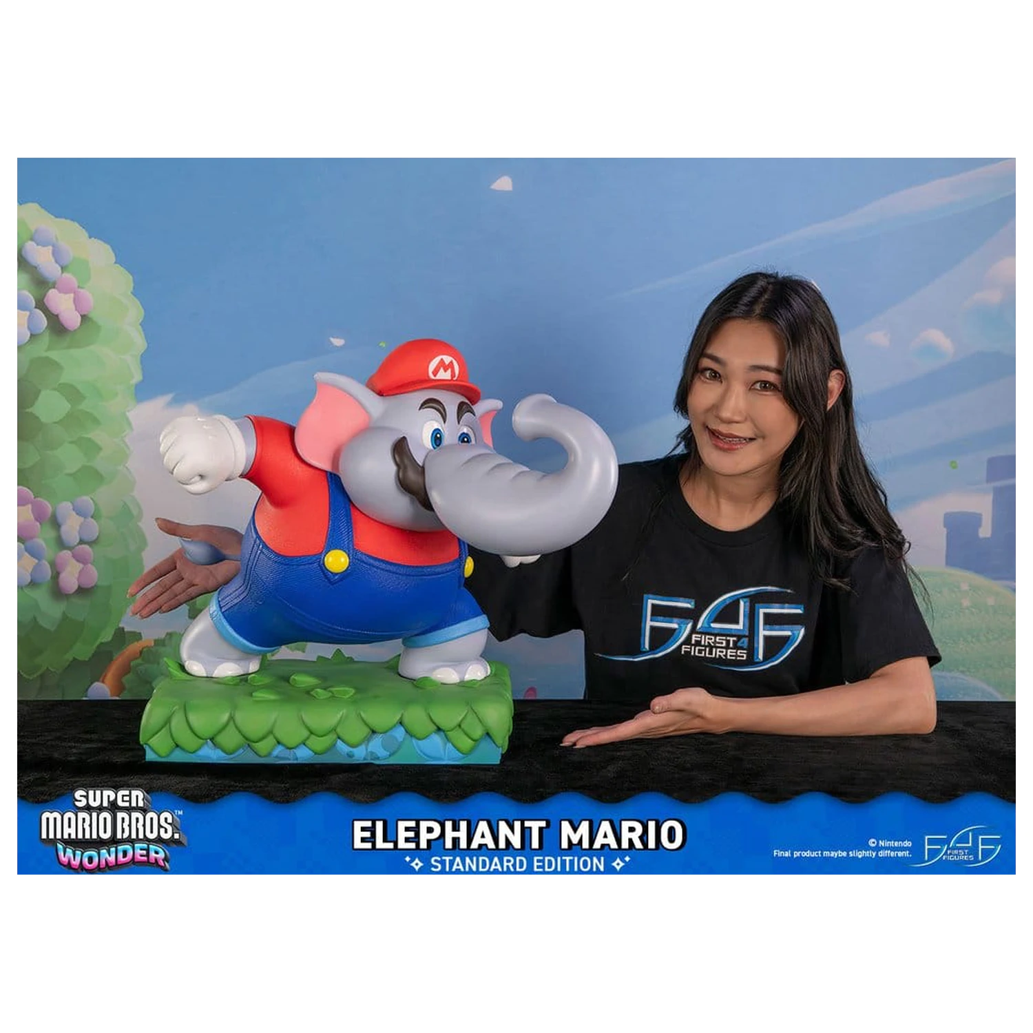 Super Mario Bros. Wonder Resin Statuie Elephant Mario Standard Edition 43 cm poza produsului