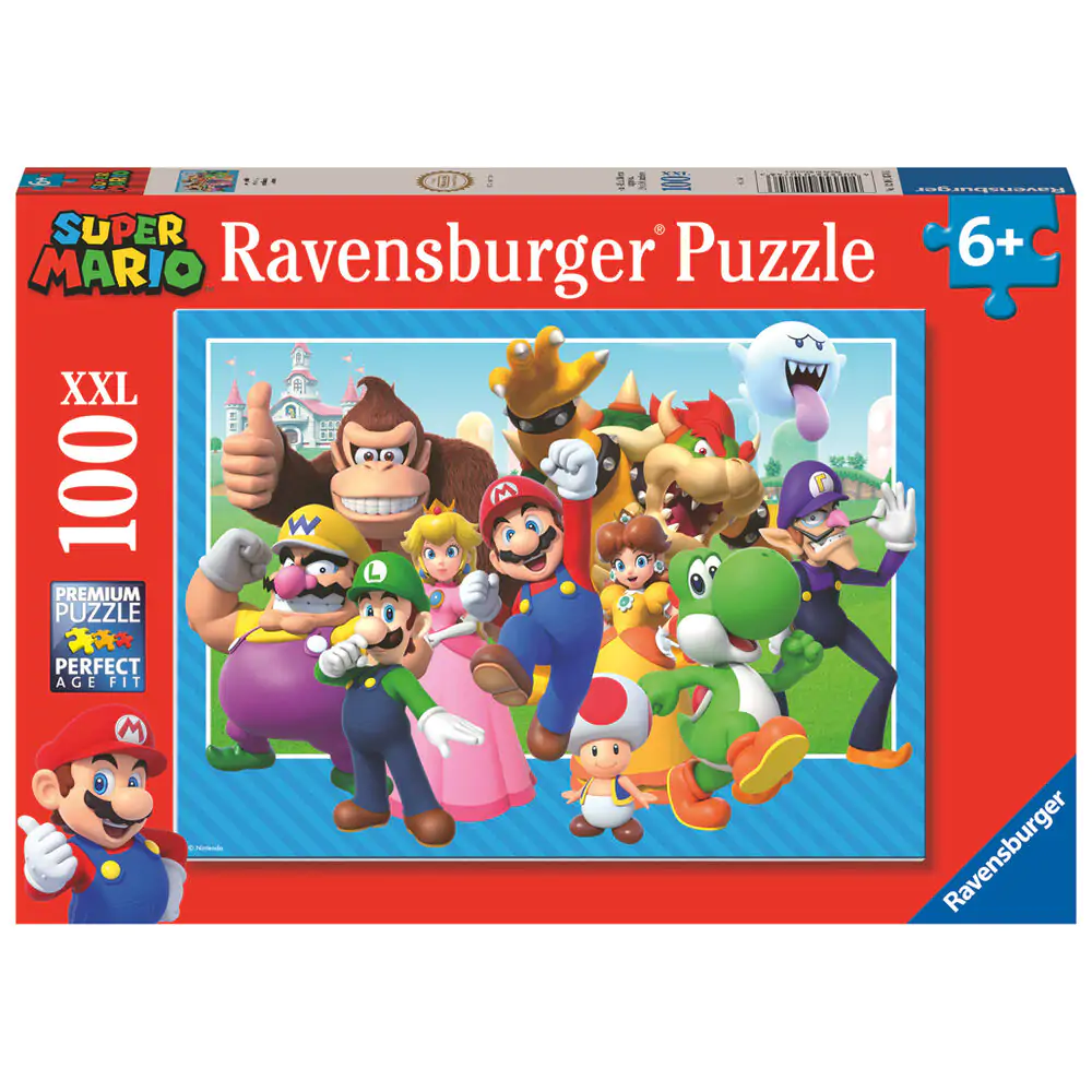 Super Mario Bros XXL puzzle 100 piese poza produsului