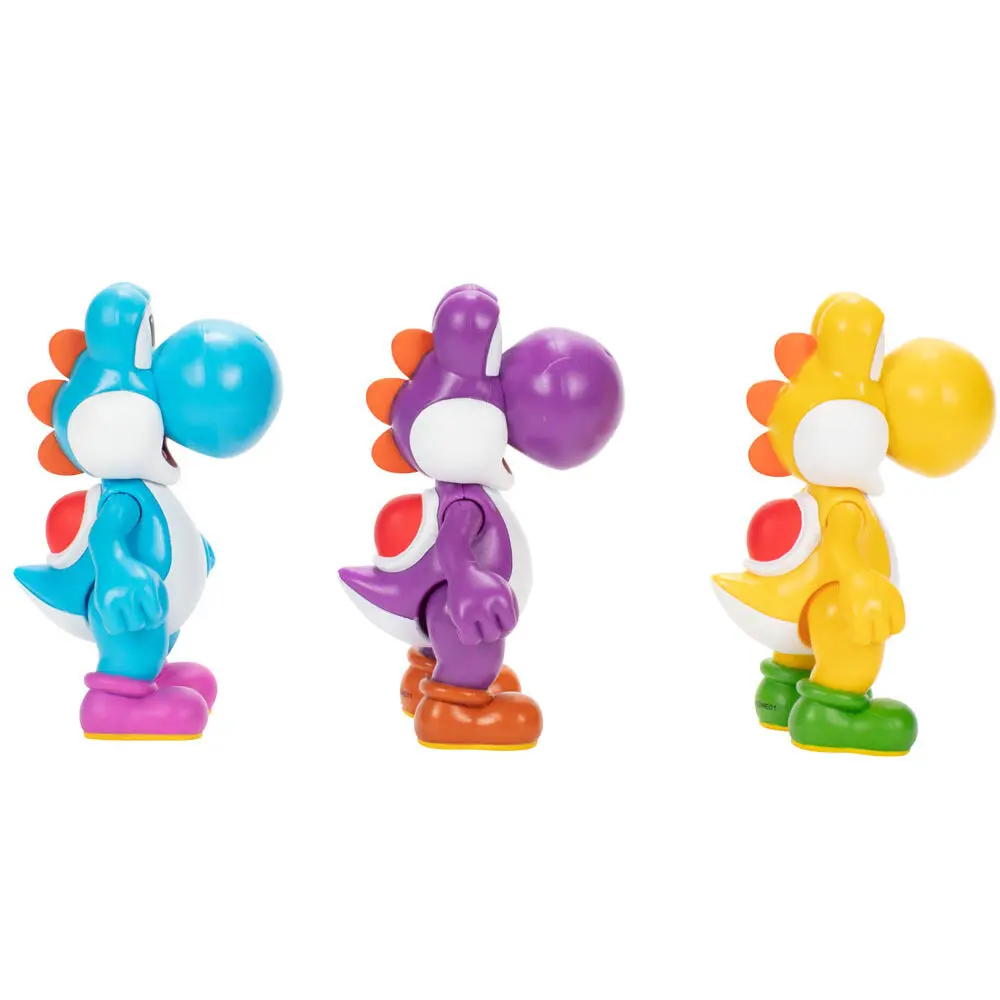Super Mario Bros Yoshi pack 3 figurine 10cm poza produsului