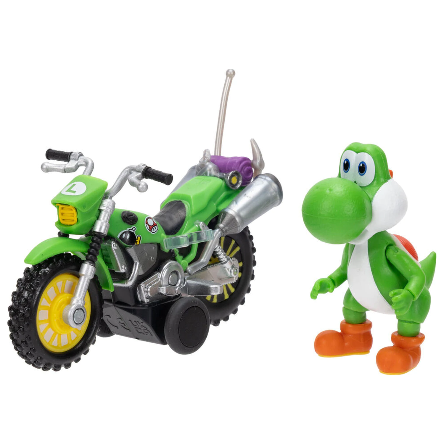 Super Mario Figurina si motocicleta jucarie - Yoshi poza produsului