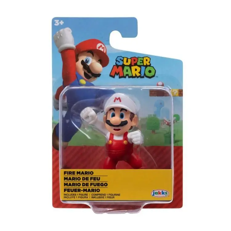 figurina Super Mario Fire Mario 6cm poza produsului