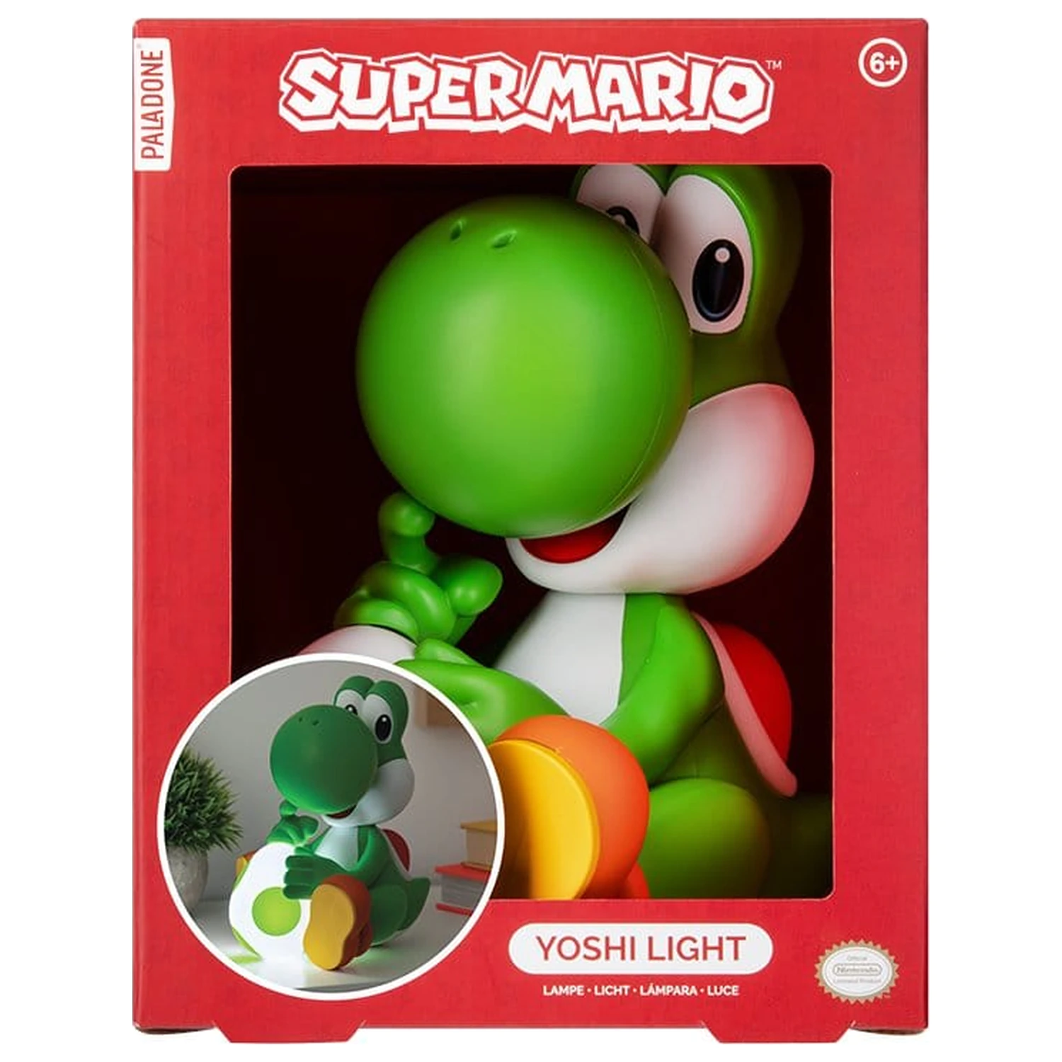 Super Mario GloBuddies Light Yoshi 18 cm poza produsului