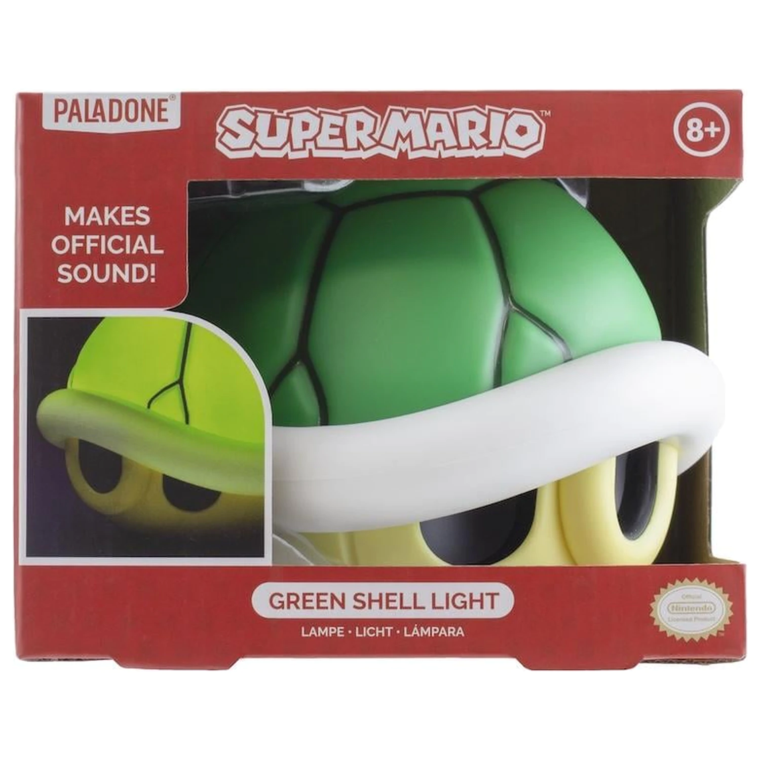 Super Mario Green Shell Lampa decorativa cu sunet 15cm poza produsului