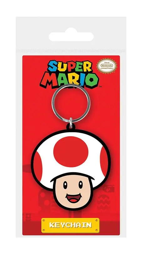 Breloc din cauciuc Super Mario Toad 6 cm poza produsului