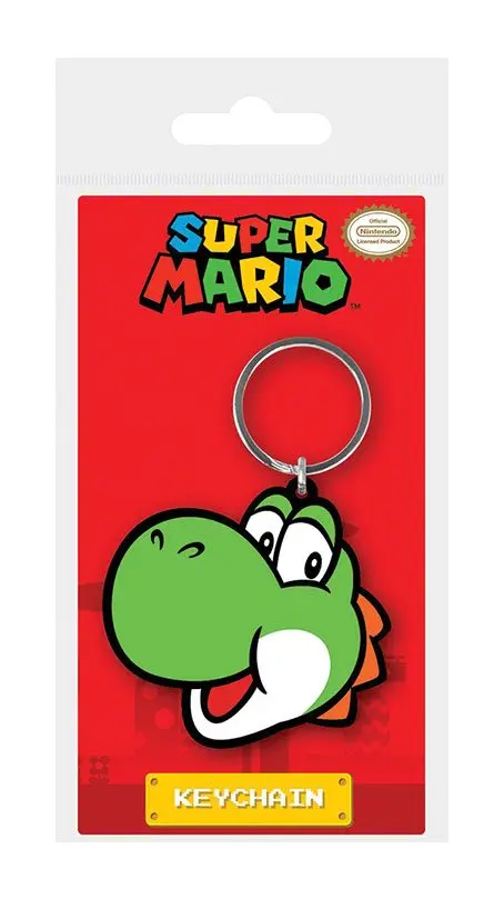 Super Mario Breloc de cauciuc Yoshi 6 cm poza produsului