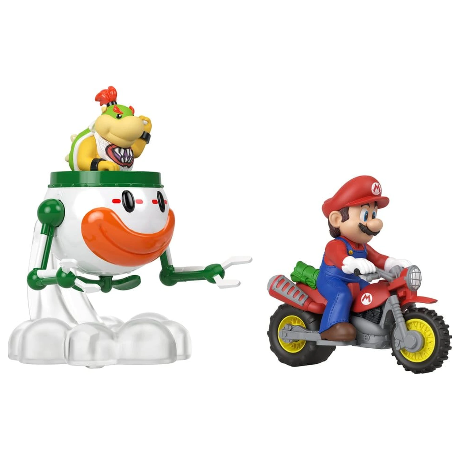 Super Mario Hot Wheels Die-Cast Vehicles pachet 2 bucati 1/64 Mario & Bowser Jr. poza produsului