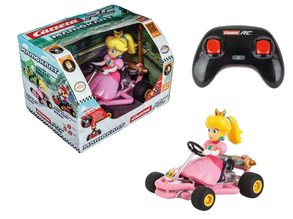 Super Mario Kart Masina RC teleghidata 1/18 2.4GHz Pipe Kart Peach poza produsului