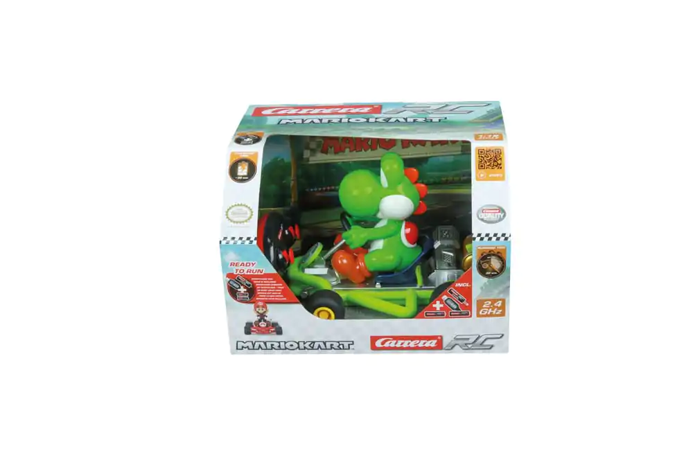 Super Mario Kart RC masina teleghidata 1/18 2.4GHz Pipe Kart Yoshi poza produsului