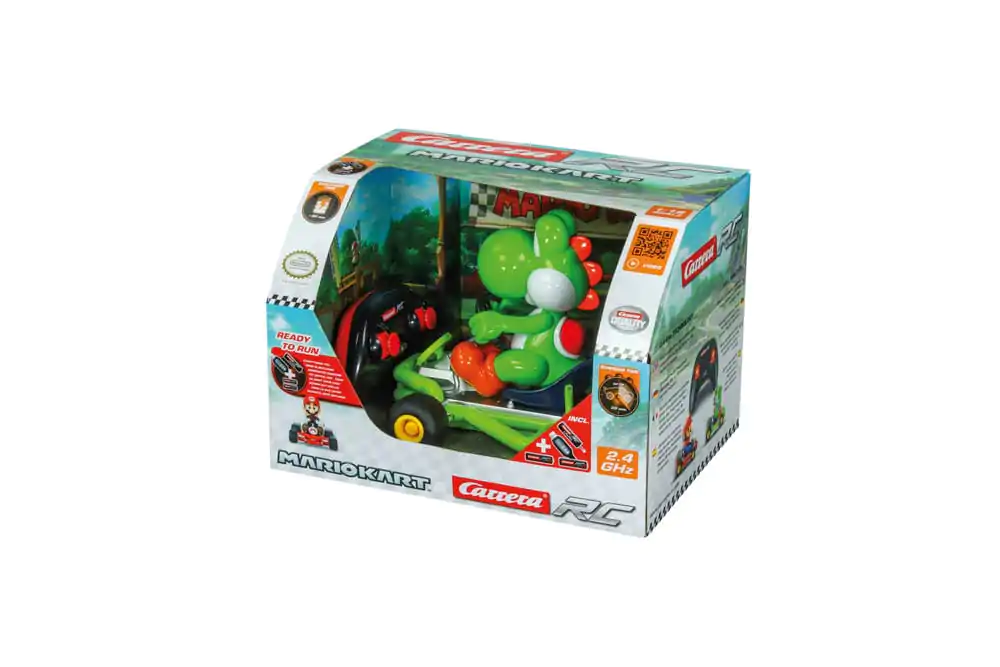 Super Mario Kart RC masina teleghidata 1/18 2.4GHz Pipe Kart Yoshi poza produsului