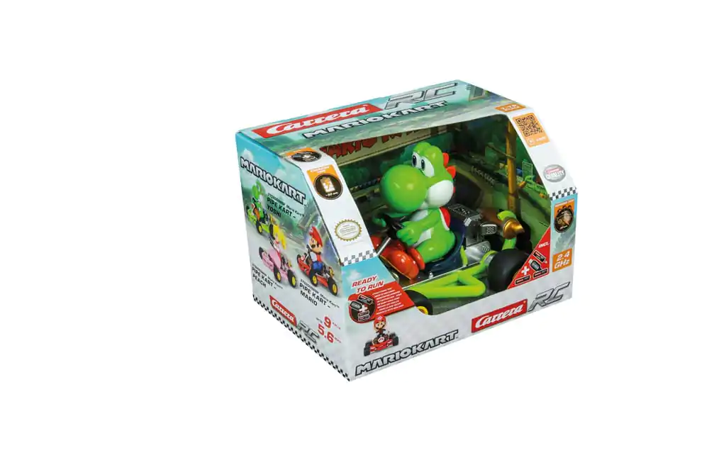 Super Mario Kart RC masina teleghidata 1/18 2.4GHz Pipe Kart Yoshi poza produsului