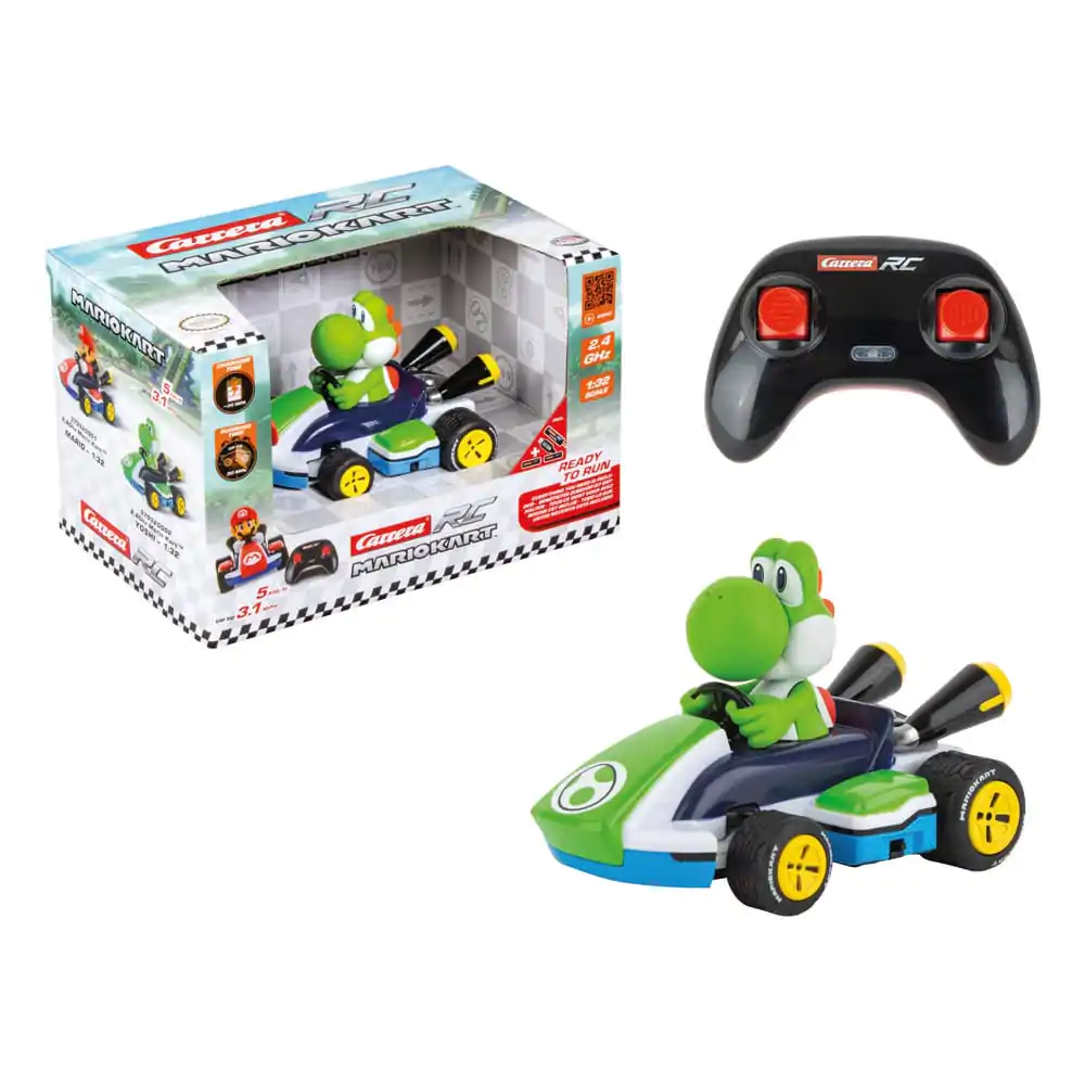 Super Mario Kart RC Kart de curse telecomandat 1/32 2.4GHz Yoshi poza produsului