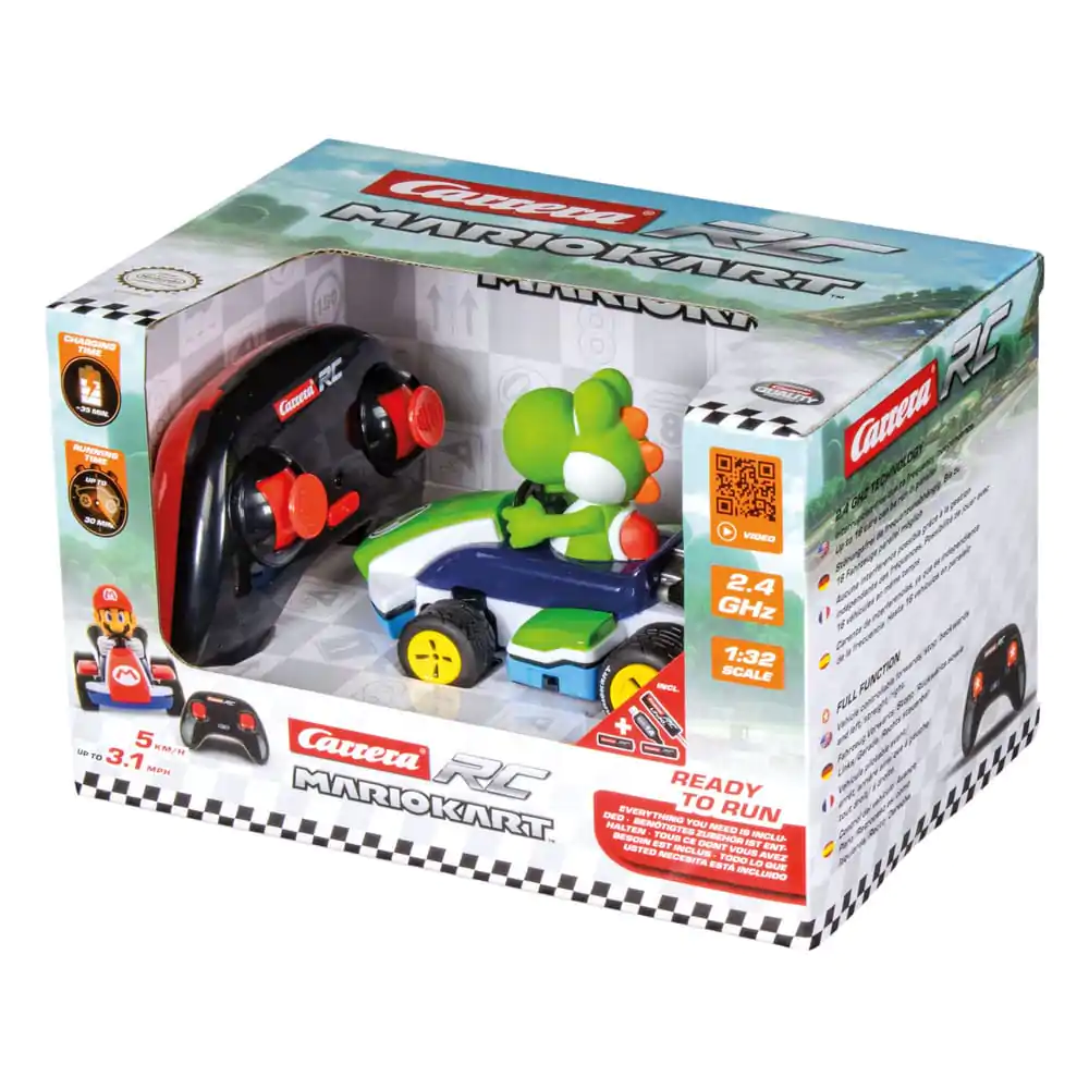 Super Mario Kart RC Kart de curse telecomandat 1/32 2.4GHz Yoshi poza produsului