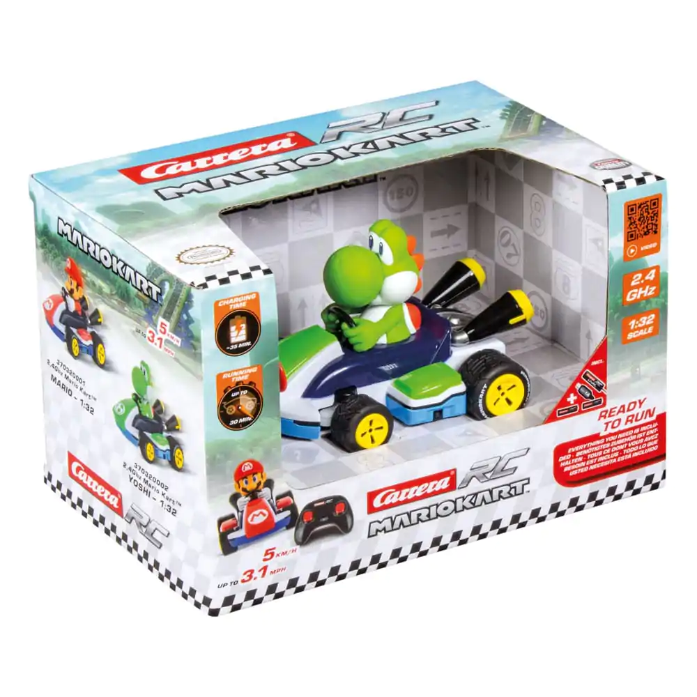 Super Mario Kart RC Kart de curse telecomandat 1/32 2.4GHz Yoshi poza produsului