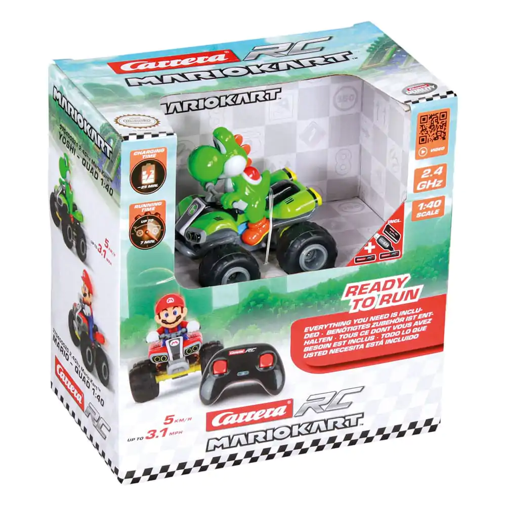 Super Mario Kart RC vehicul telecomandat Quad 1/40 2.4GHz Yoshi poza produsului