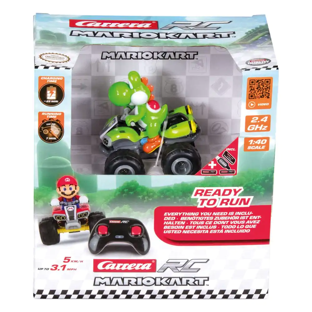 Super Mario Kart RC vehicul telecomandat Quad 1/40 2.4GHz Yoshi poza produsului
