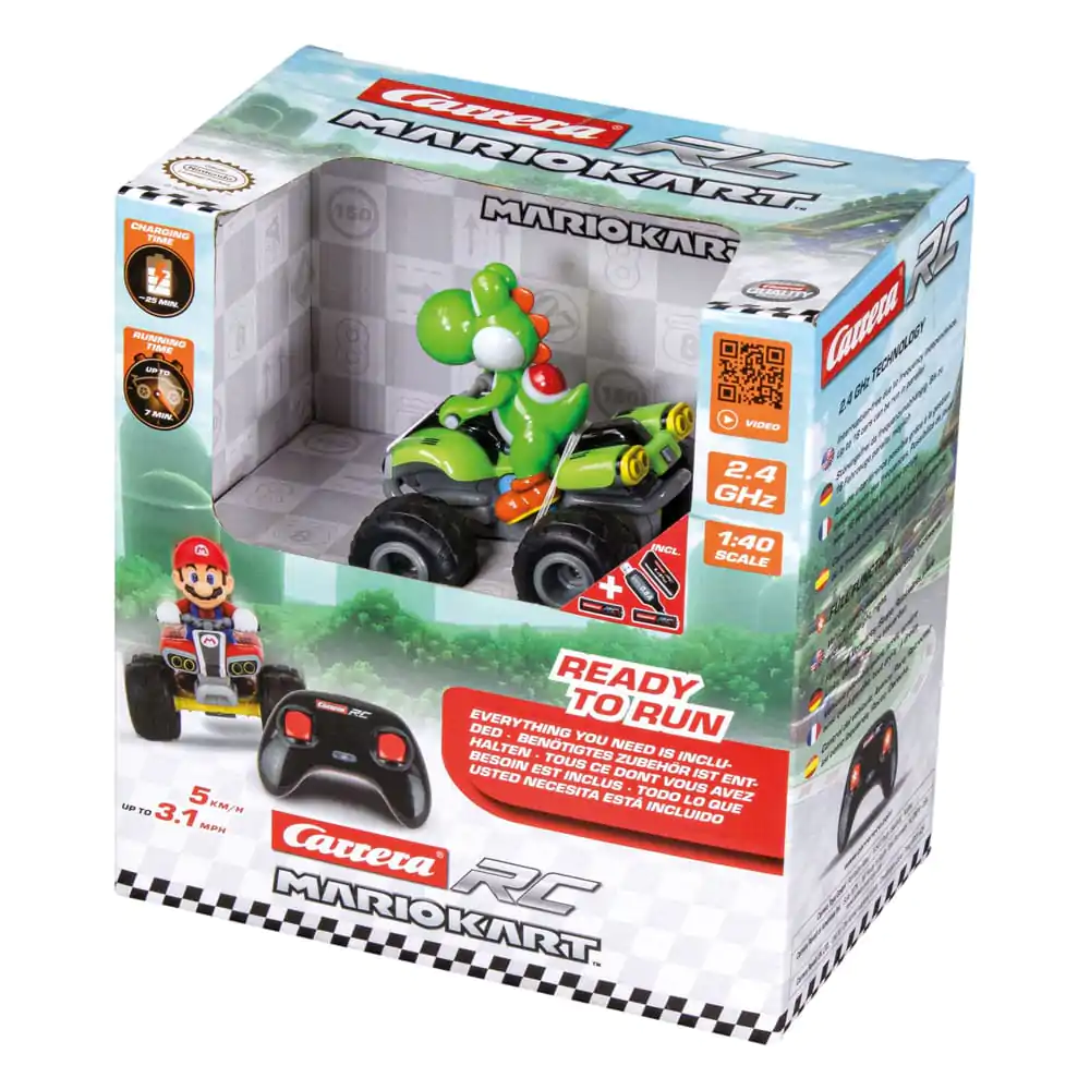 Super Mario Kart RC vehicul telecomandat Quad 1/40 2.4GHz Yoshi poza produsului