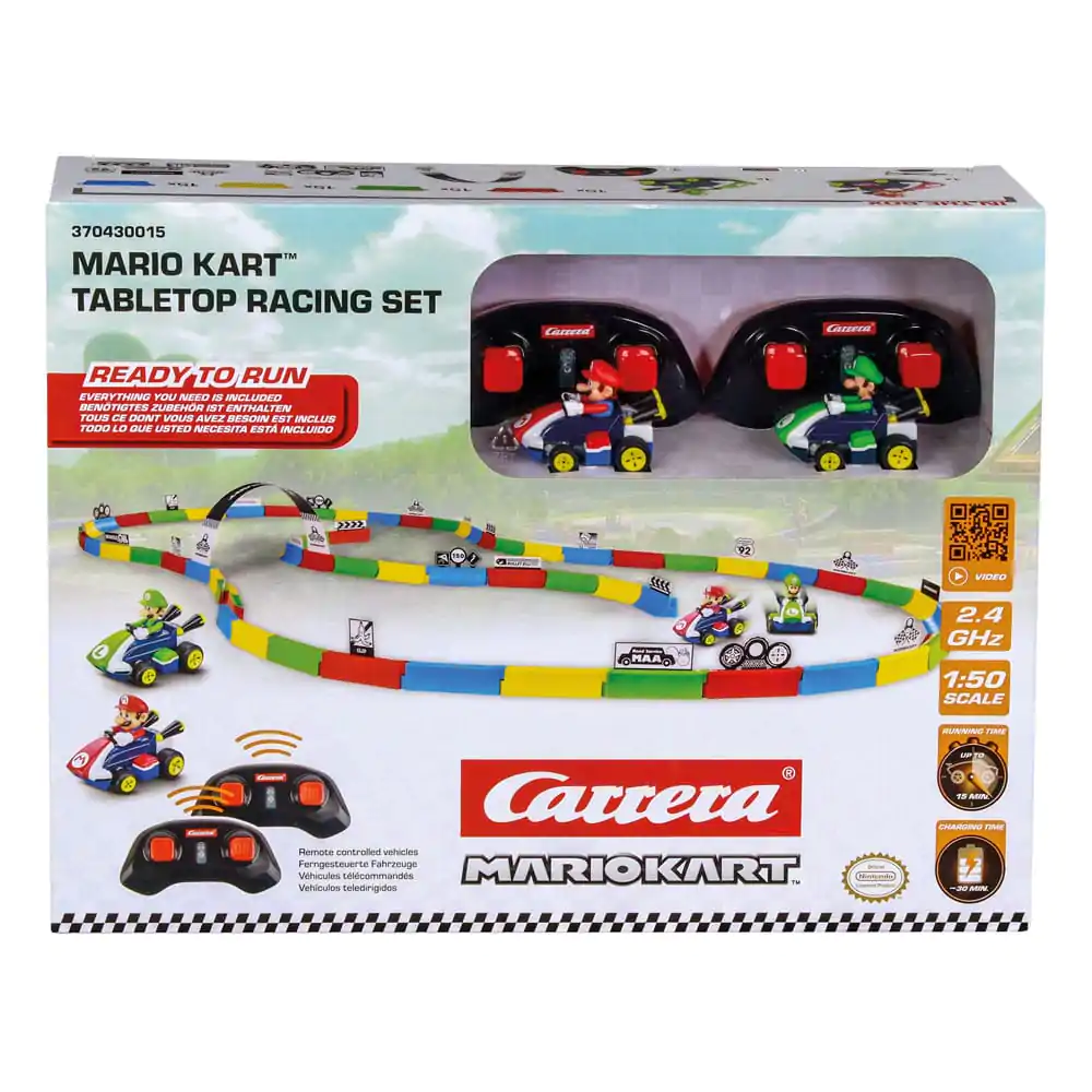 Super Mario Kart RC Mașină telecomandată 1/43 2.4GHz Set de Curse de Masă Mario poza produsului