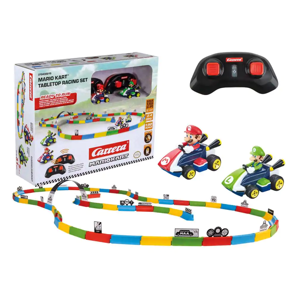 Super Mario Kart RC Mașină telecomandată 1/43 2.4GHz Set de Curse de Masă Mario poza produsului