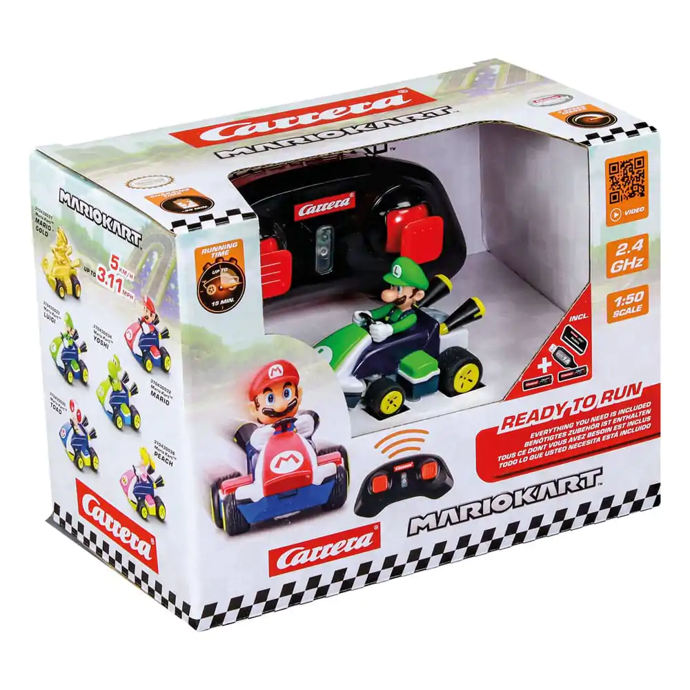 Super Mario Kart RC masina teleghidata 1/50 2.4GHz Mini Luigi poza produsului