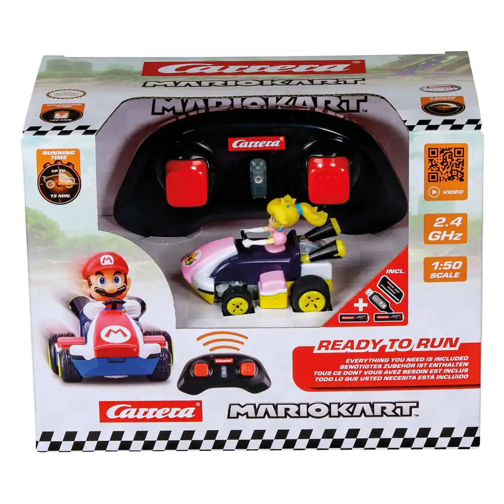 Super Mario Kart RC masina teleghidata 1/50 2.4GHz Mini Peach poza produsului